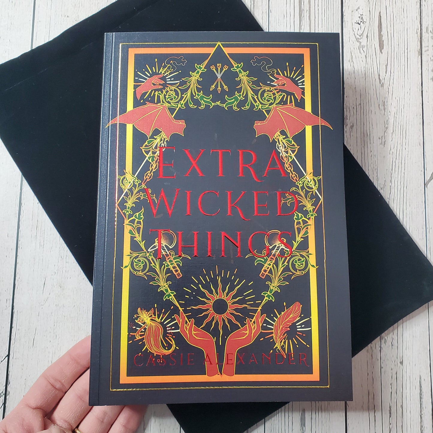 Cassie Alexander Extra Wicked Things Deluxe Version w/All Black Pages & 30 Illustrations