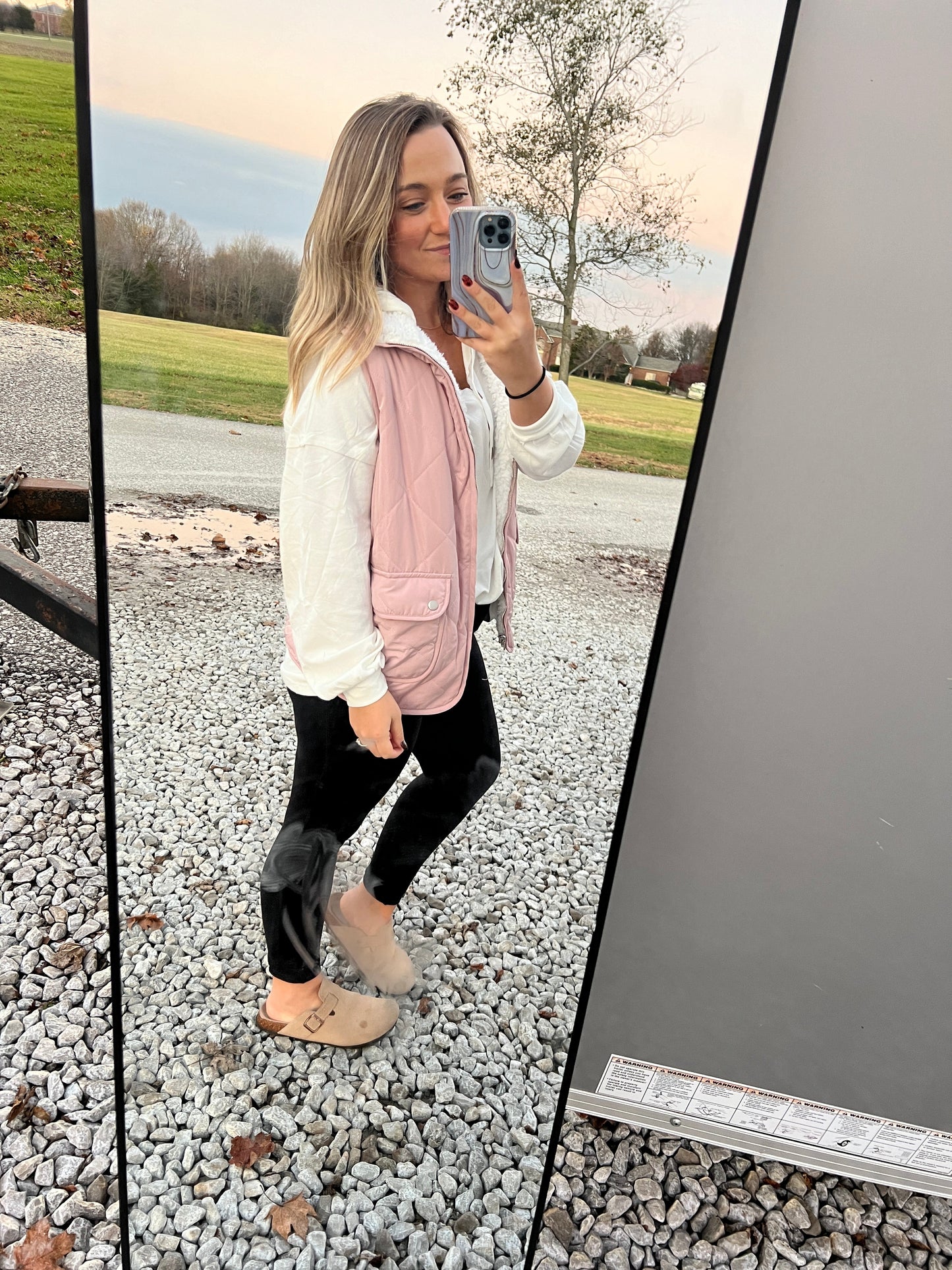 Thread & Co. Boutique, LLC Fleece Lined Quilted Vest