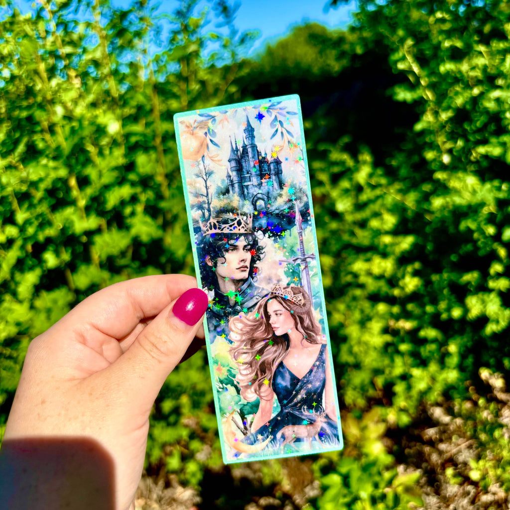 Awfullynerdy.co - Cruel Prince Watercolor Laminated Sparkle Bookmark