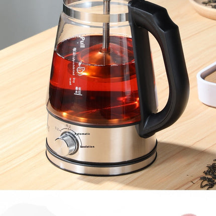 110v American Standard Household Tea Boiler Steam Spray Black Teapot Glass Electric Kettle Coffee Pot