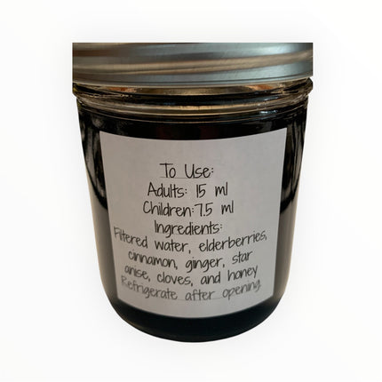 Organic Elderberry Syrup 8oz