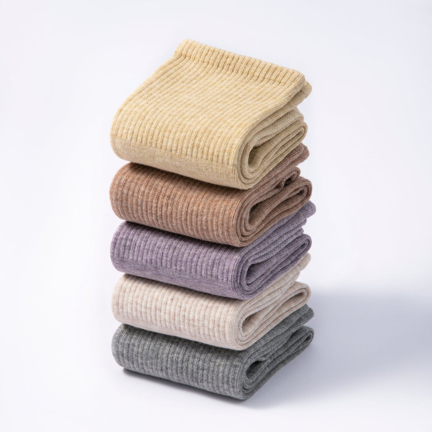 Little Yoga Socks Serene Socks- Adult Organic Cotton Non-Slip Socks- 4 Seasons- Lemon- 2 Pairs