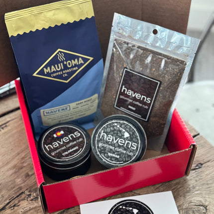 Havens Hawaii Coffee + Coffee Rub Set