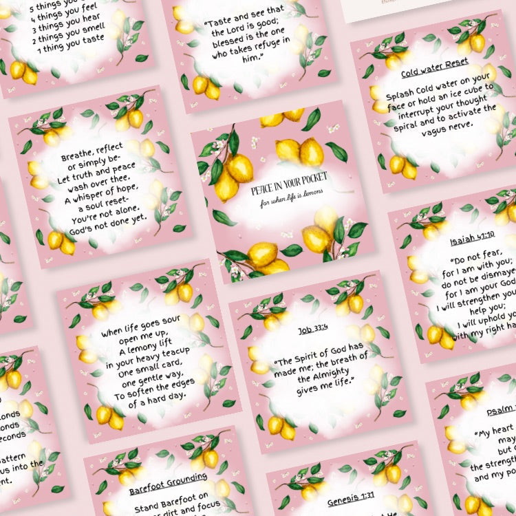 Peace in your Pocket mindset reset cards