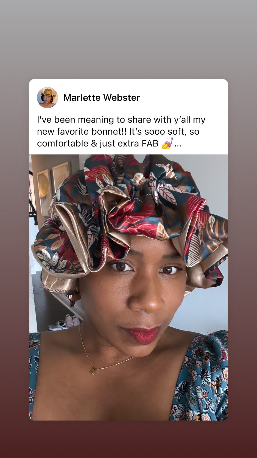 She Fancy All Satin Bonnet