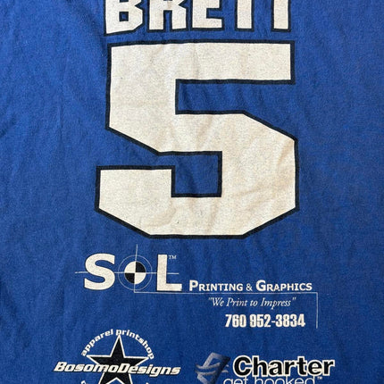 VTG KC Royals George Brett T-shirt Jersey Promo #5 - L