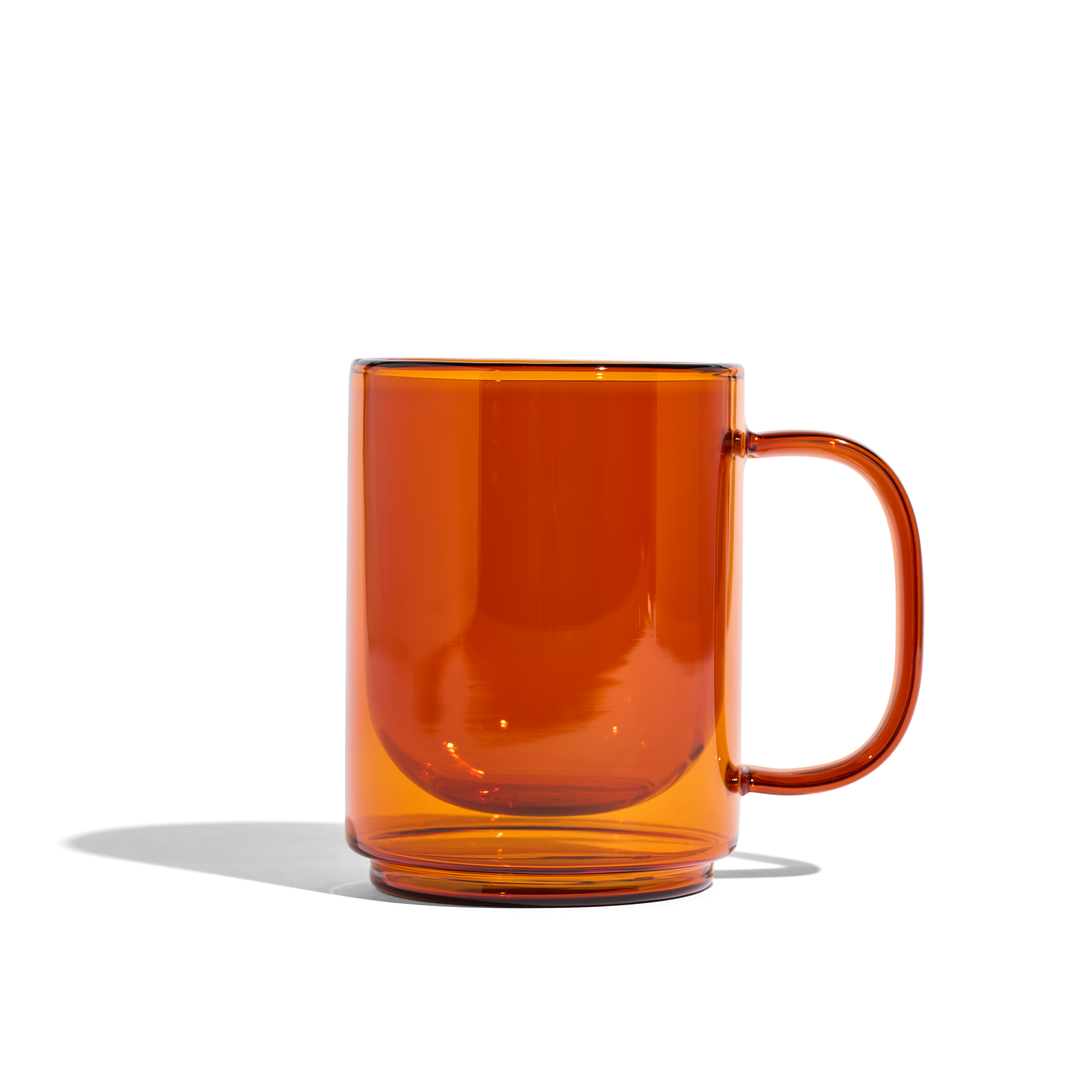 Cove 12oz Glass Mug - Set of 2 - Amber