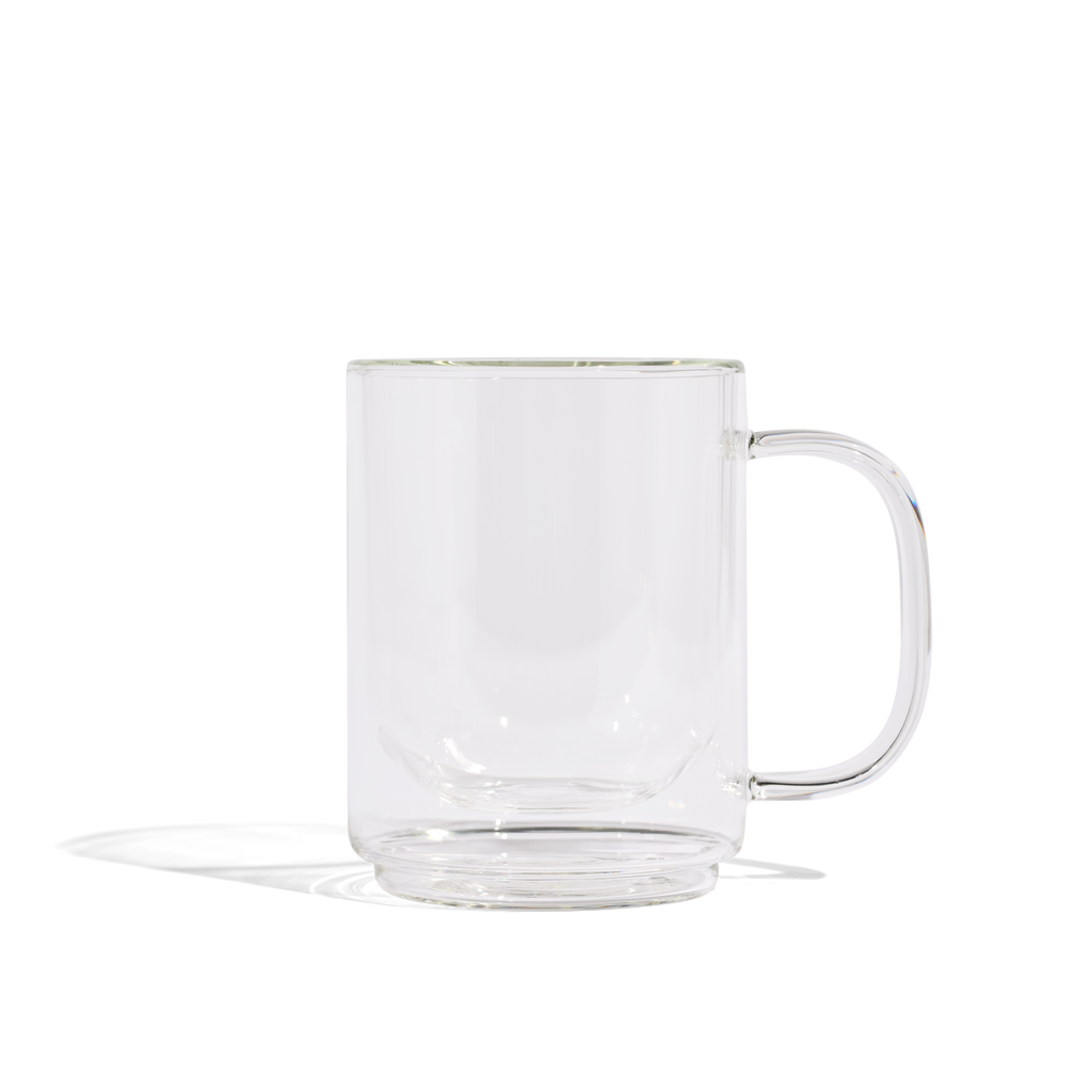 Cove 12oz Glass Mug - Set of 2 - Clear