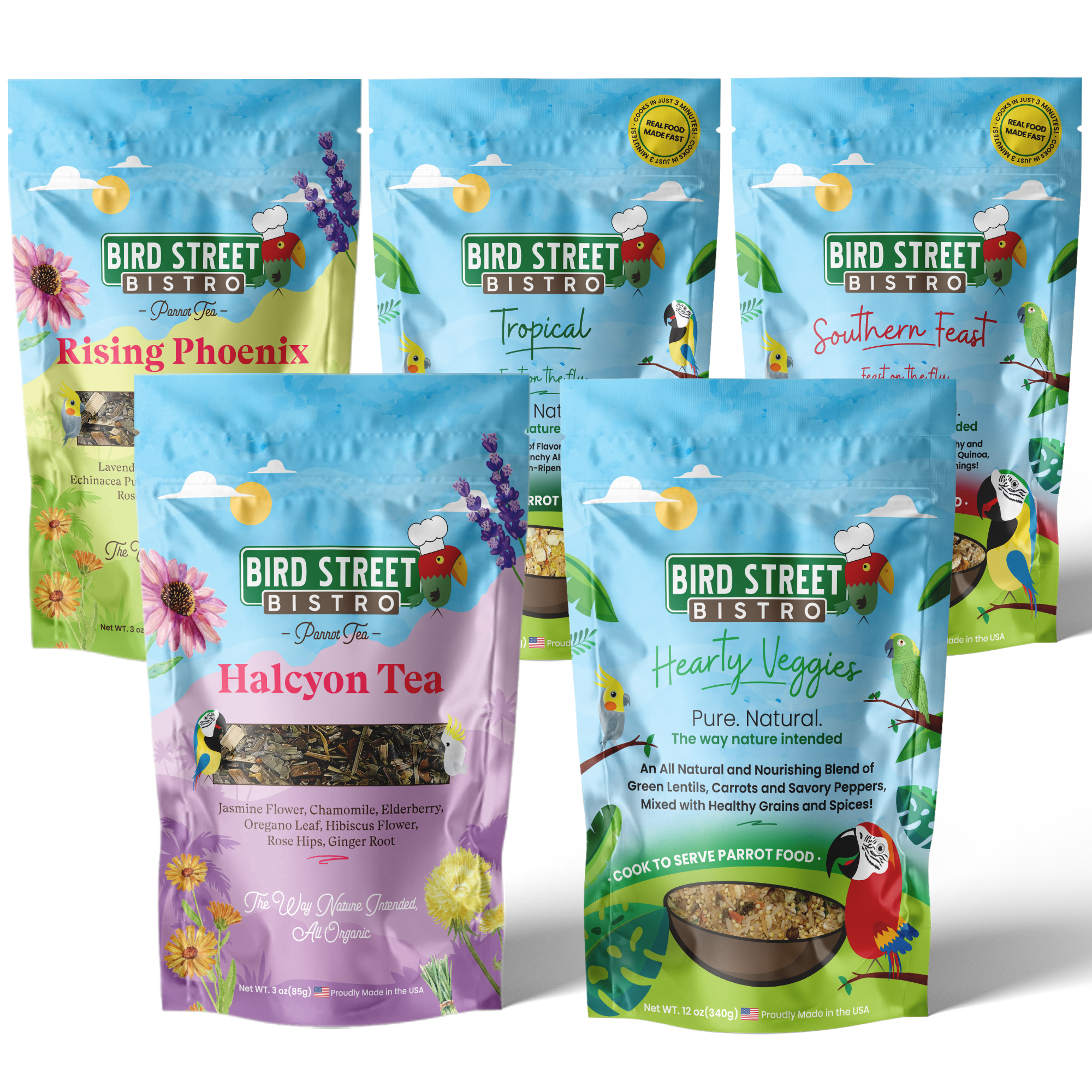 Parrot Food & Tea Starter Pack