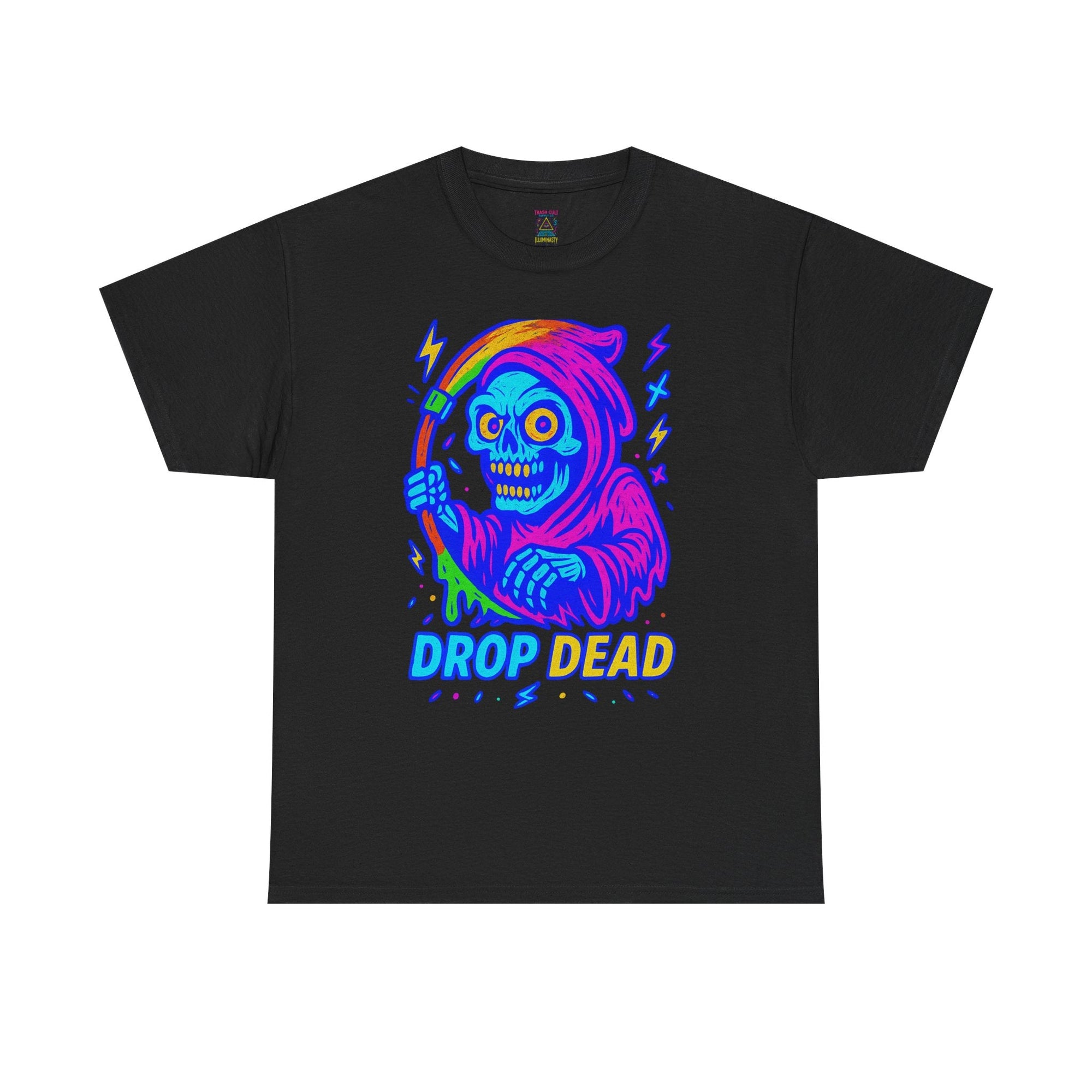 Drop Dead – Limited Edition Neon Grim Reaper Tee | Gildan 5000 | Illuminasty Drop