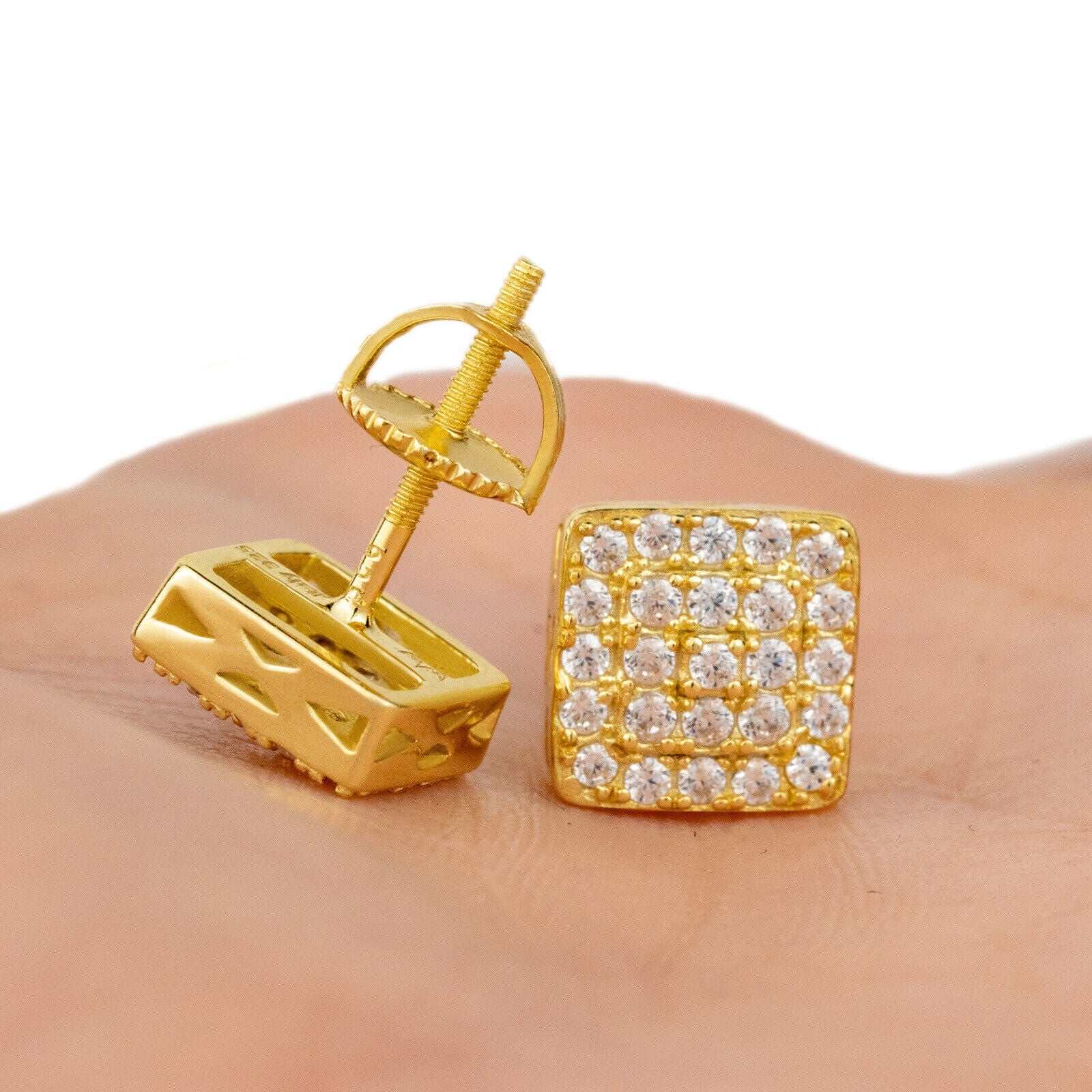 Square Shaped Stud Earrings