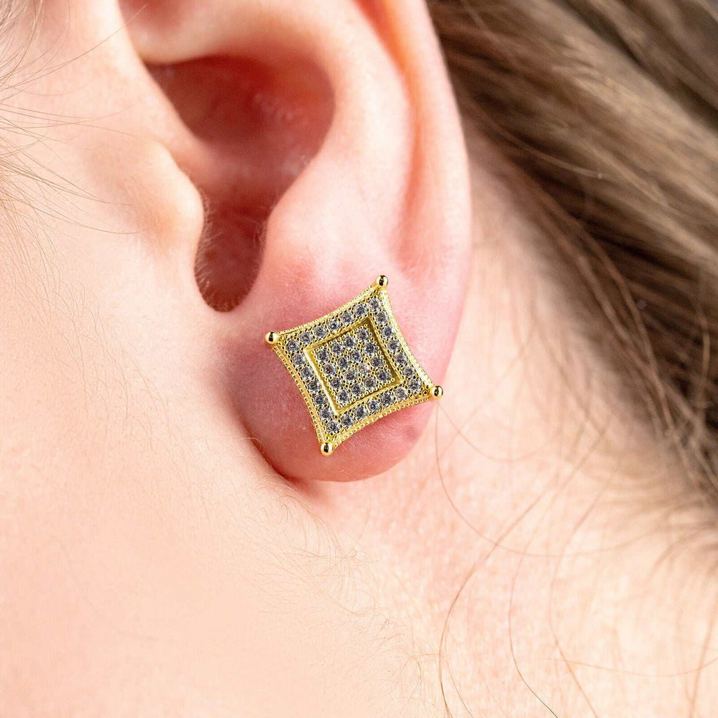 14K Gold Kite Earrings