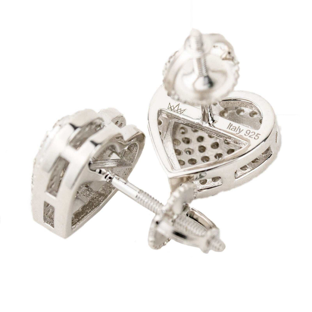 Heart Shaped Stud Earrings