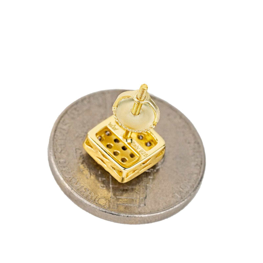 Square Shaped Stud Earrings