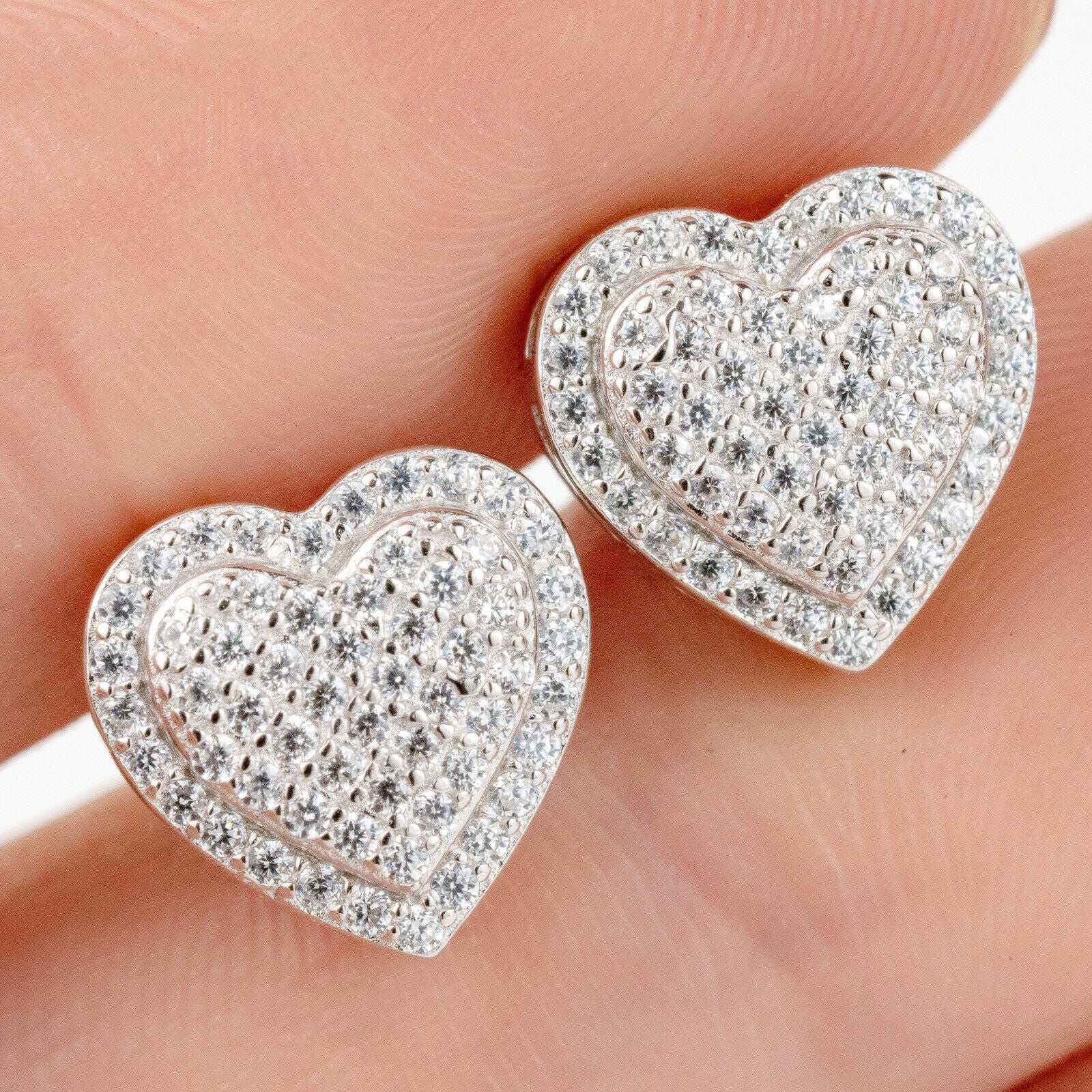 Heart Shaped Stud Earrings