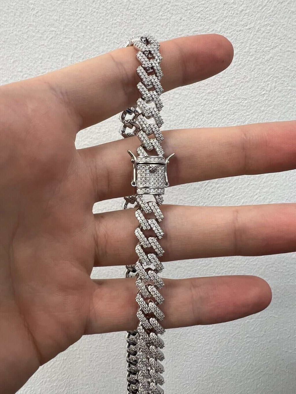 10mm Moissanite Miami Cuban Chain