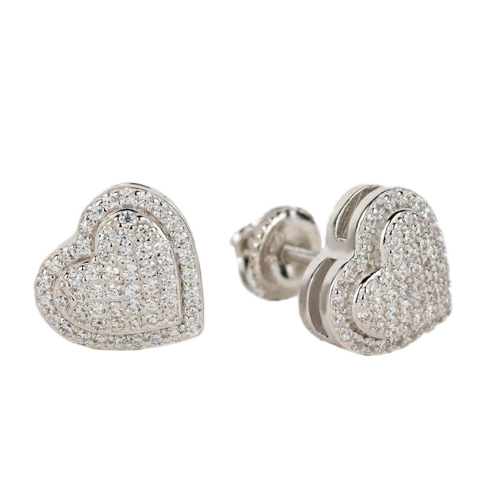 Heart Shaped Stud Earrings