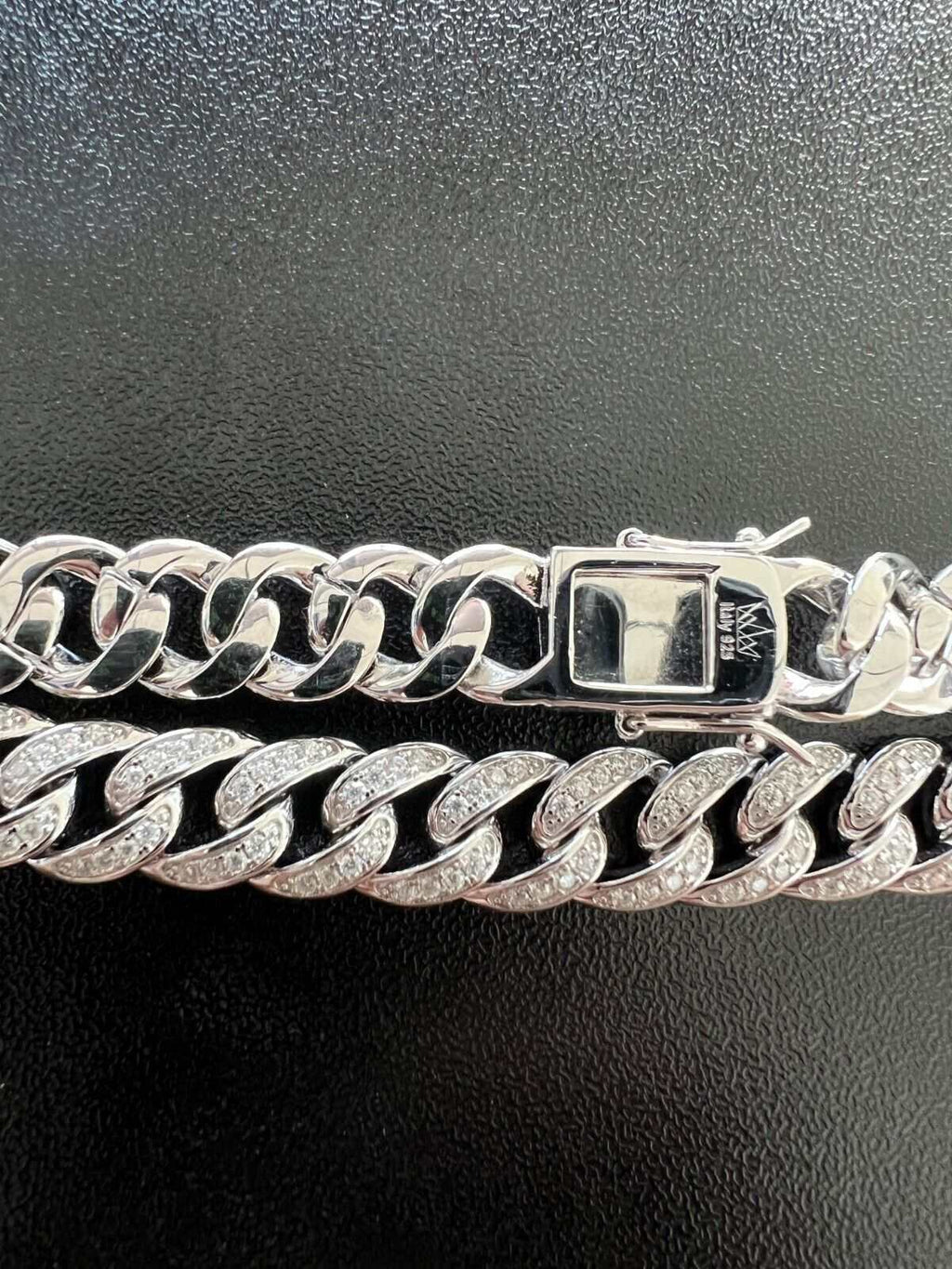 9MM Moissanite Real Miami Cuban Chain Necklace