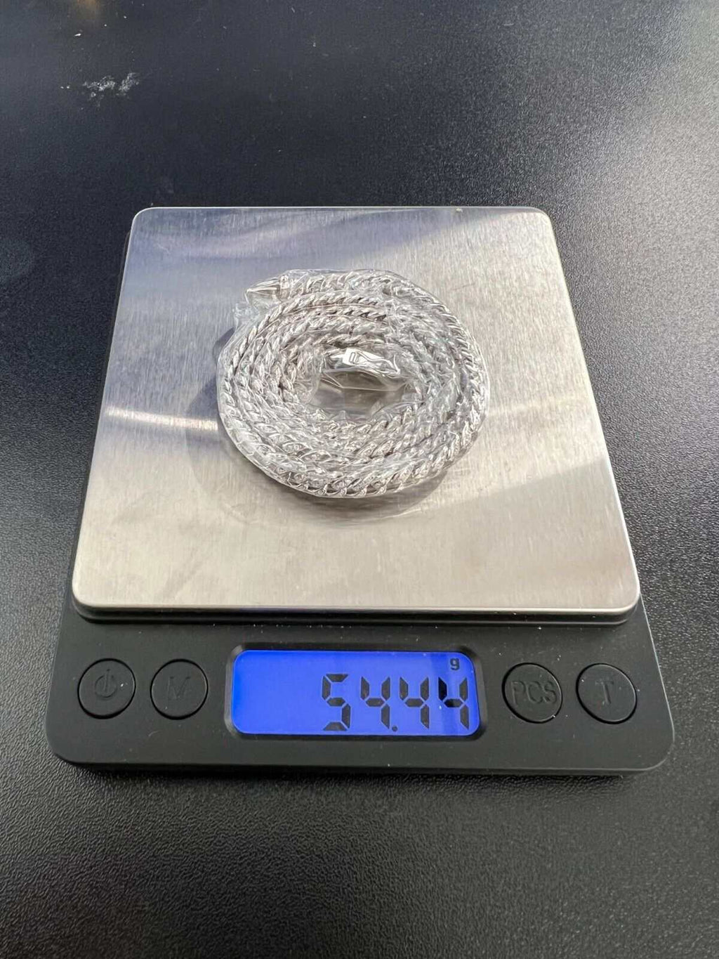 Mens Real Moissanite Iced Cuban Link Chain Solid 925 Sterling Silver Hip Hop