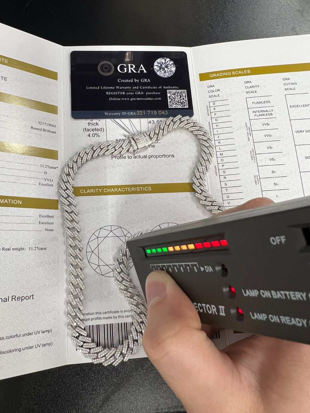 10mm Moissanite Miami Cuban Chain