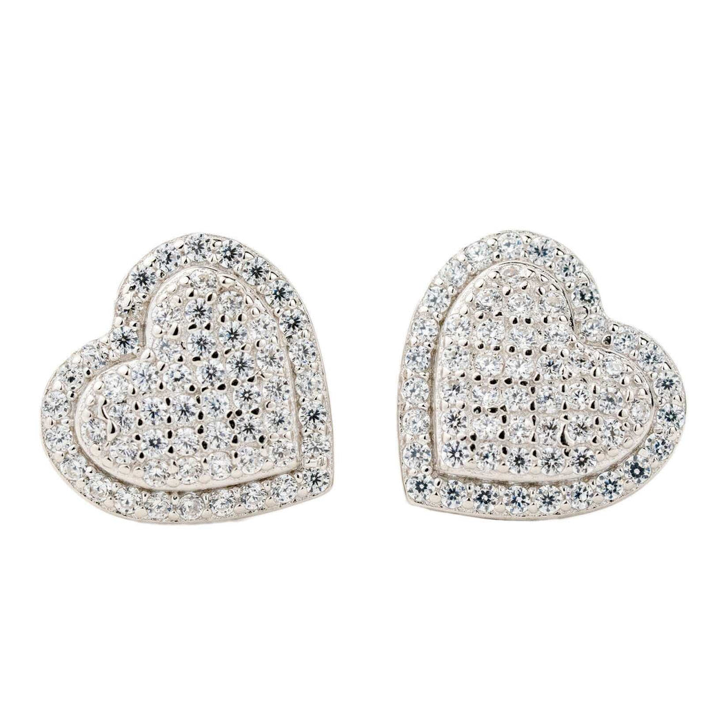 Heart Shaped Stud Earrings