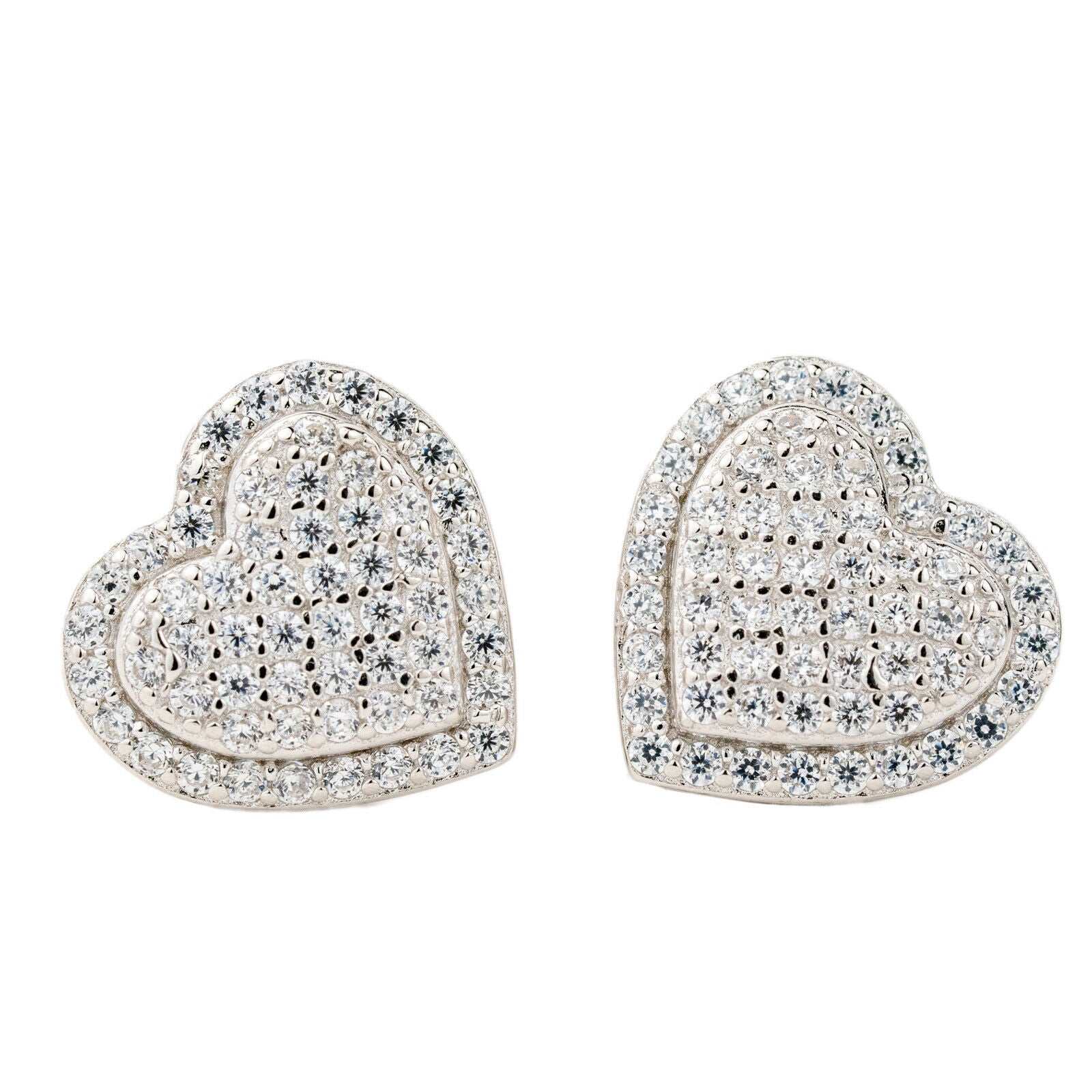 Heart Shaped Stud Earrings