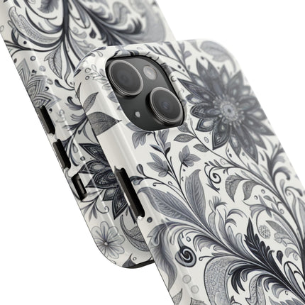 Floral Tough Phone Cases, Durable Phone Cover, Stylish Floral Design, Gift for Her, Trendy Tech Accessories, Birthday Present
