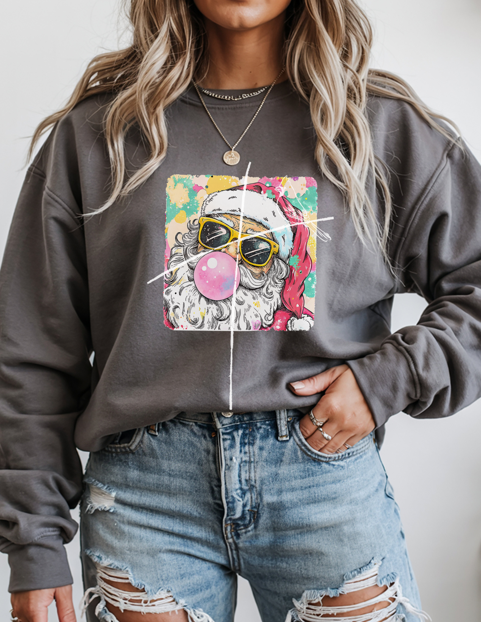 Sassy Santa | Gildan Sweatshirt