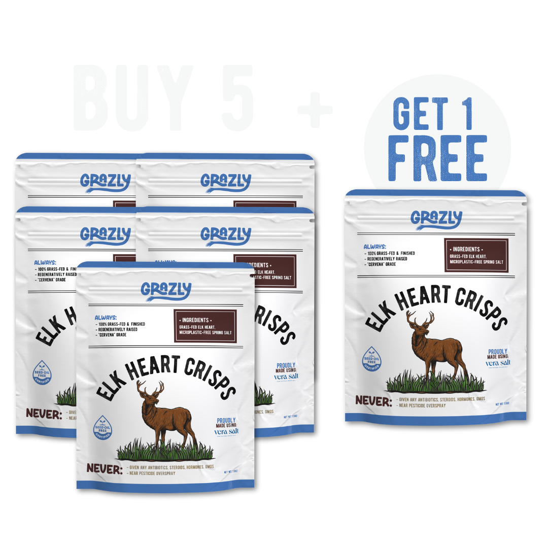 Elk Heart Crisps - 100% Grass-Fed/Finished