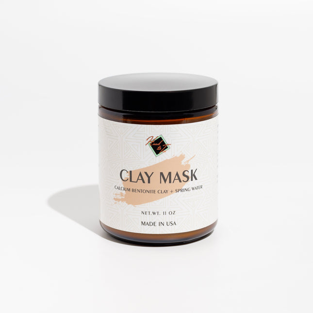 Calcium Bentonite Clay Face Mask - Ready-to-Use, Pure Spring Water