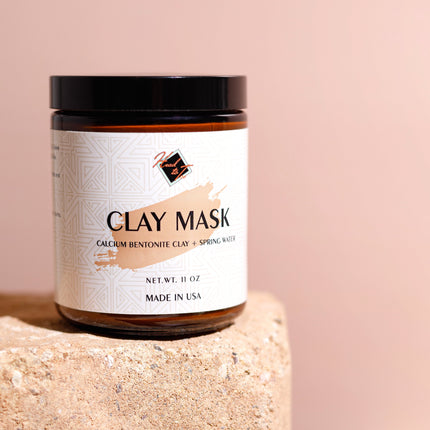 Calcium Bentonite Clay Face Mask - Ready-to-Use, Pure Spring Water