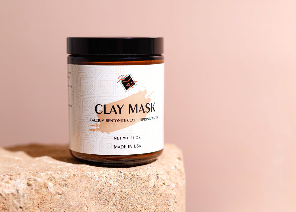Calcium Bentonite Clay Face Mask - Ready-to-Use, Pure Spring Water