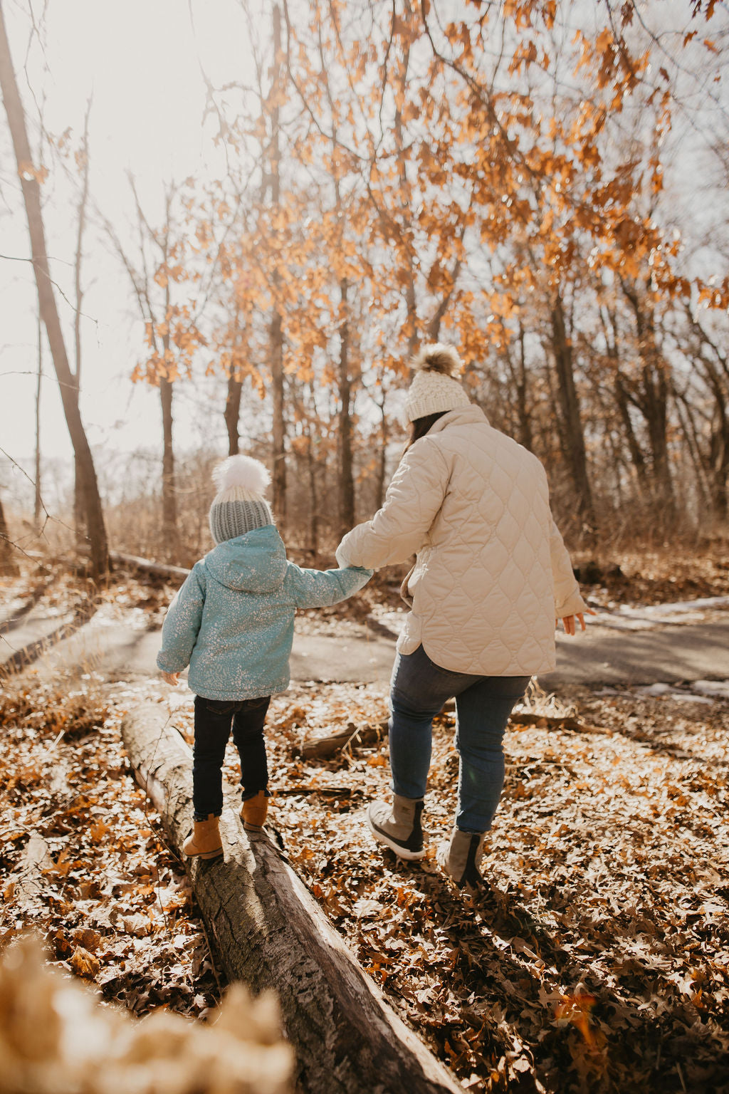 Ivory Peruvian Wool Knit Hat with Faux Fur Pom Pom