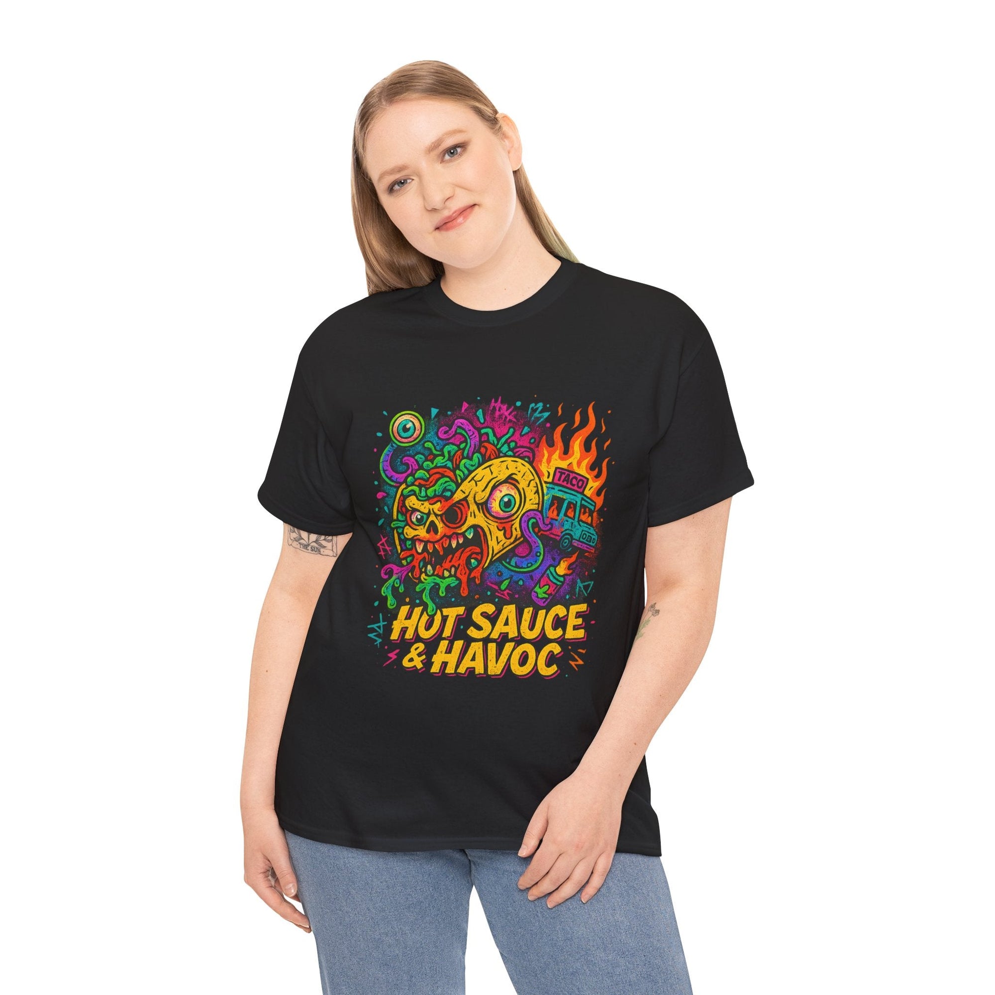 Hot Sauce & Havoc – Limited Edition Mutant Taco Tee | Gildan 5000 | Illuminasty Drop