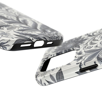 Floral Tough Phone Cases, Durable Phone Cover, Stylish Floral Design, Gift for Her, Trendy Tech Accessories, Birthday Present