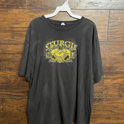 Faded Sturgis Biker Tshirt South Dakota Black Hills Rally XL