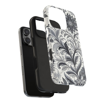 Floral Tough Phone Cases, Durable Phone Cover, Stylish Floral Design, Gift for Her, Trendy Tech Accessories, Birthday Present