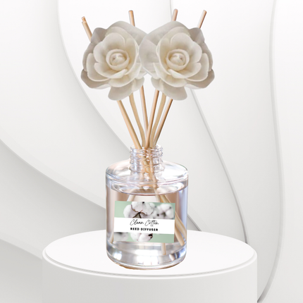 Clean & Fresh Reed Diffuser Collection – Crisp Linen, Cotton & Citrus-Inspired Aromas for a Bright, Airy Home