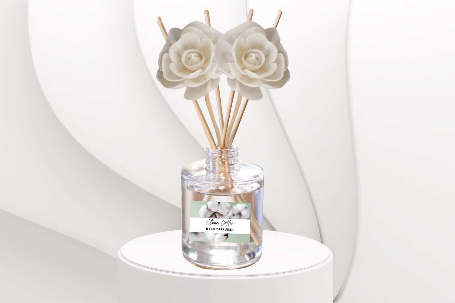 Clean & Fresh Reed Diffuser Collection – Crisp Linen, Cotton & Citrus-Inspired Aromas for a Bright, Airy Home