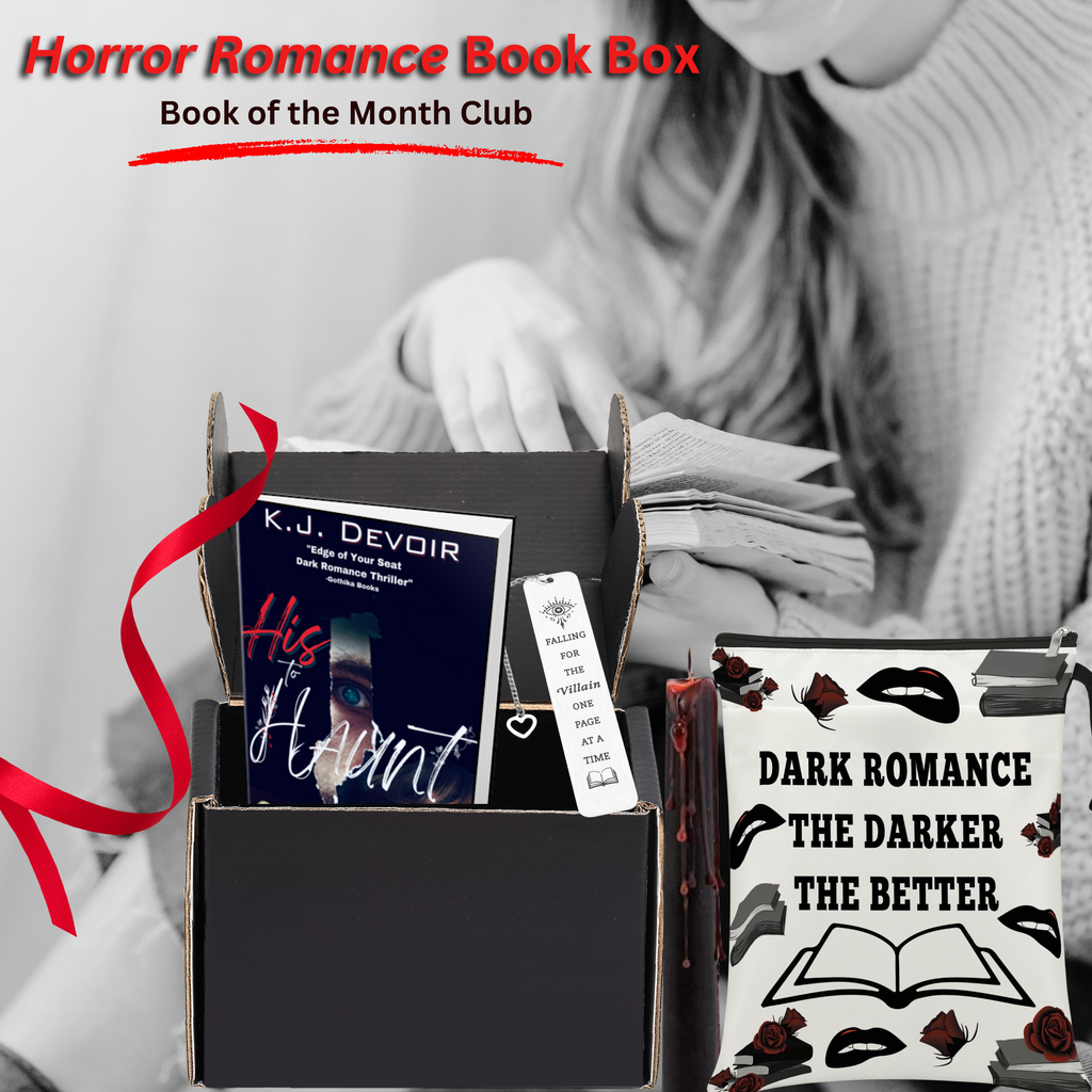 Book of the Month Box: One book +/- merch (dark romance/dark fantasy)