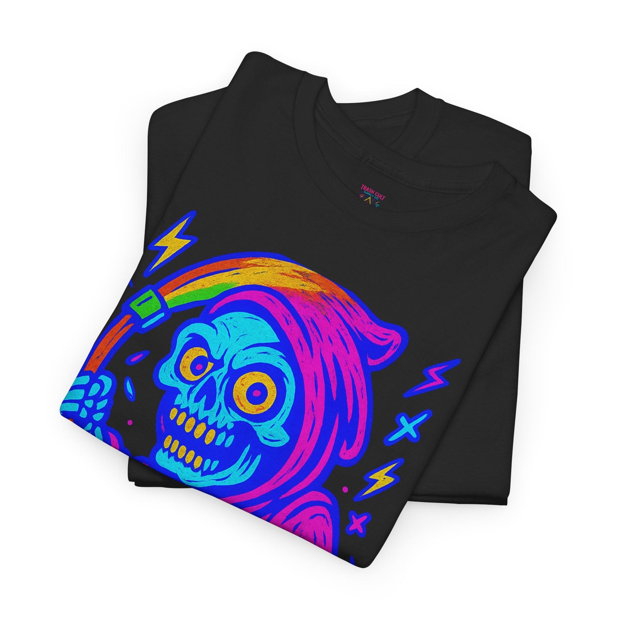 Drop Dead – Limited Edition Neon Grim Reaper Tee | Gildan 5000 | Illuminasty Drop