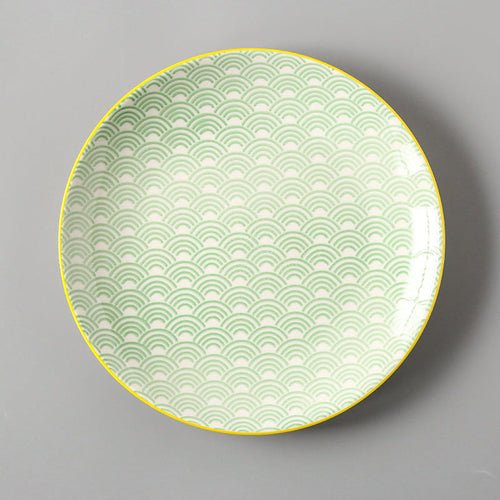 8-Inch Porcelain Shallow Dish – Elegant Round Dinner Plate Collection