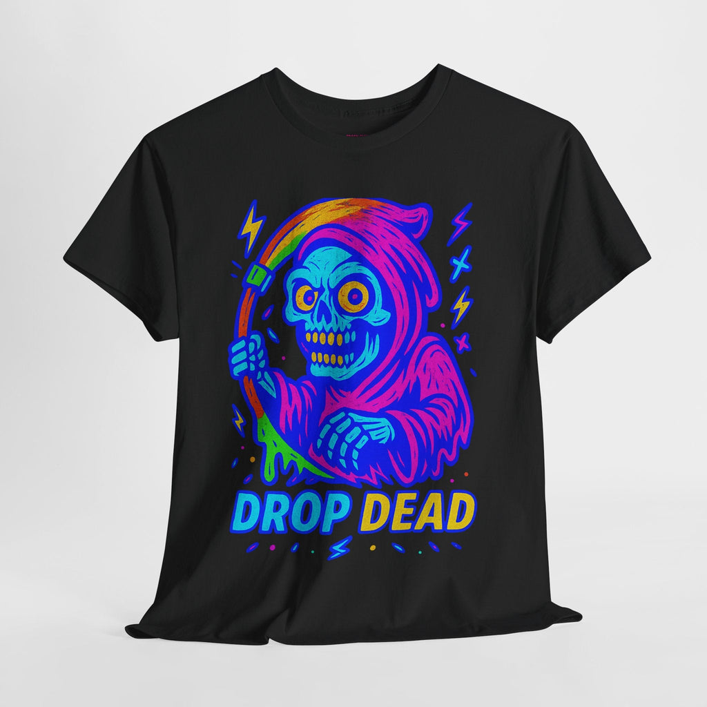 Drop Dead – Limited Edition Neon Grim Reaper Tee | Gildan 5000 | Illuminasty Drop