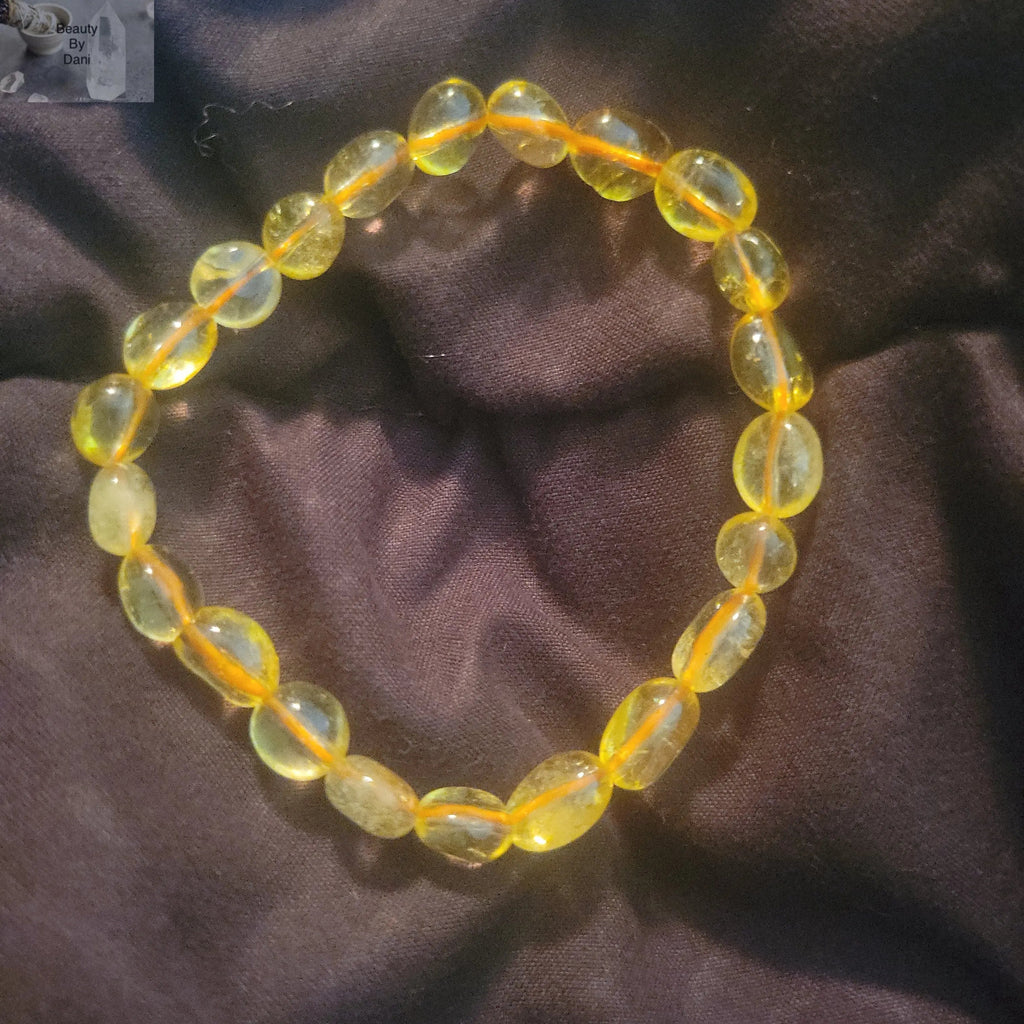 Citrine Nugget Bead Bracelet