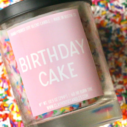 Birthday Cake Container Candle