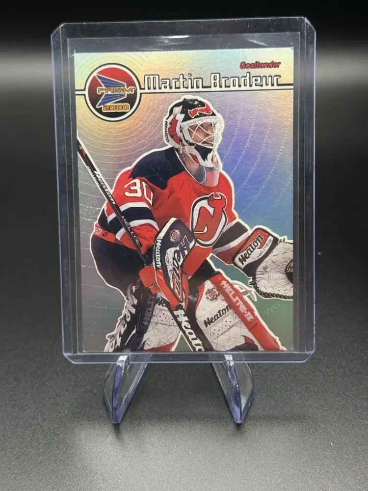 1999-00 Pacific Prism Martin Brodeur SAMPLE Card – New Jersey Devils Goalie