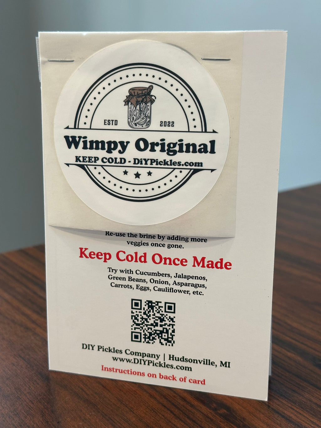 DIY Pickles Dill aka "Wimpy Original" Spice Pack