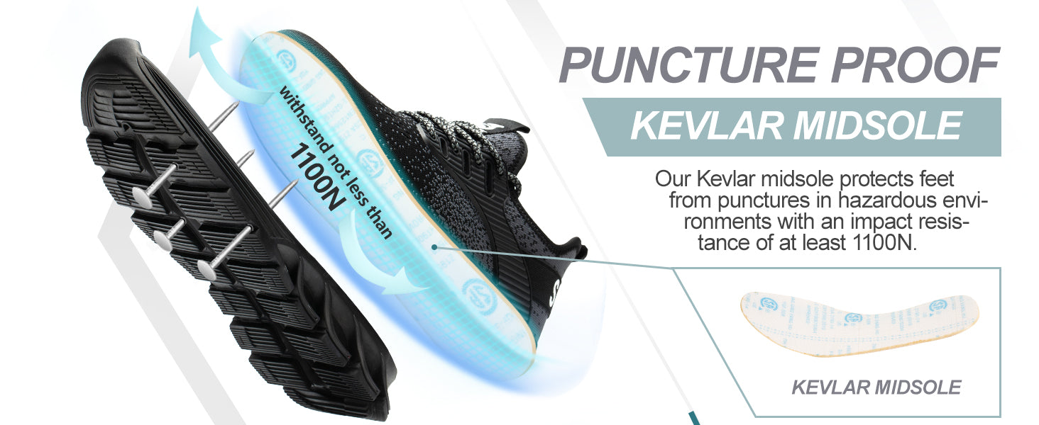SUADEX Breathable Puncture-Proof Safety Work Shoes