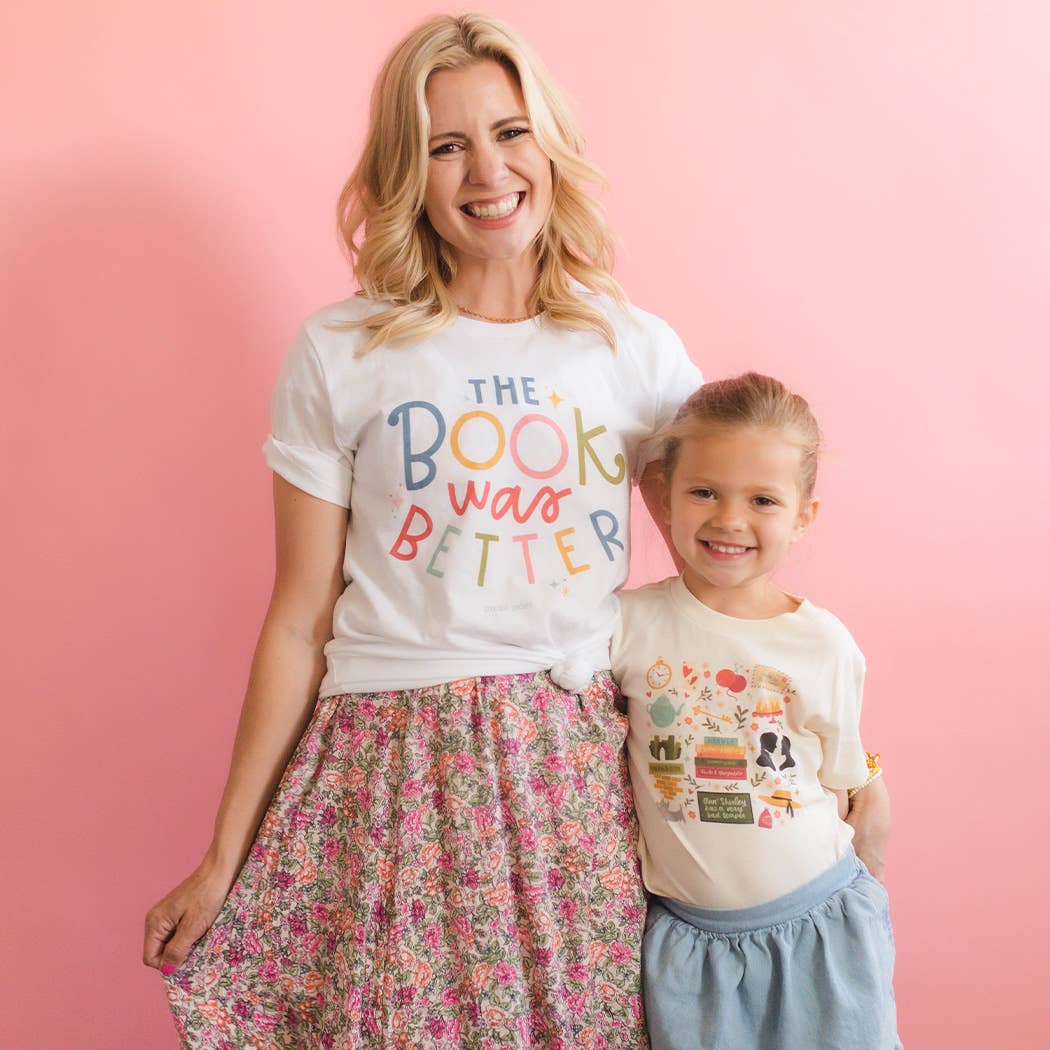 Pippi Post - The Book Was Better Pippi Tee - White