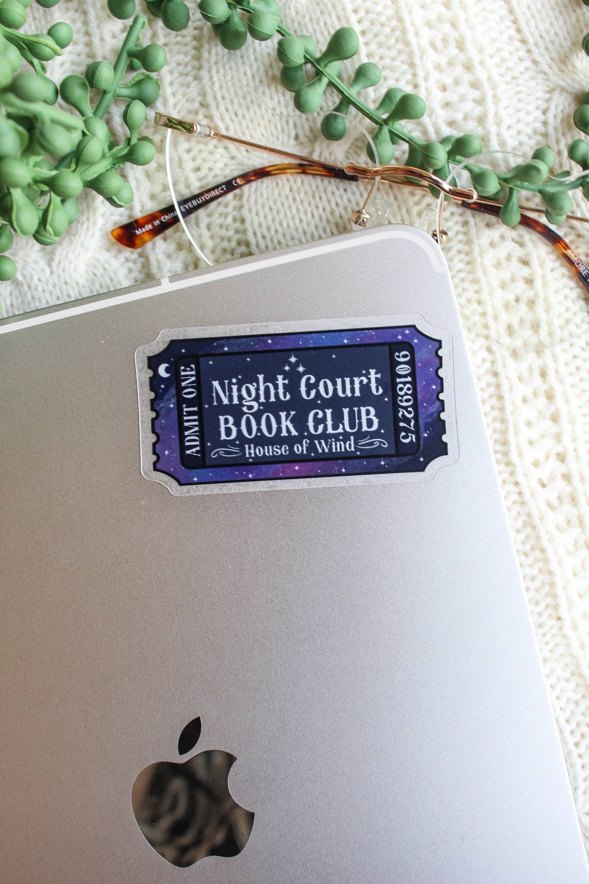 Meaggie Moos - Night Court Book Club Ticket Sticker | ACOTAR